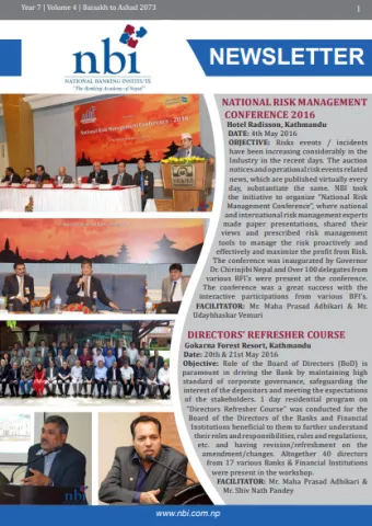 Newsletter Baisakh to Ashad 2073